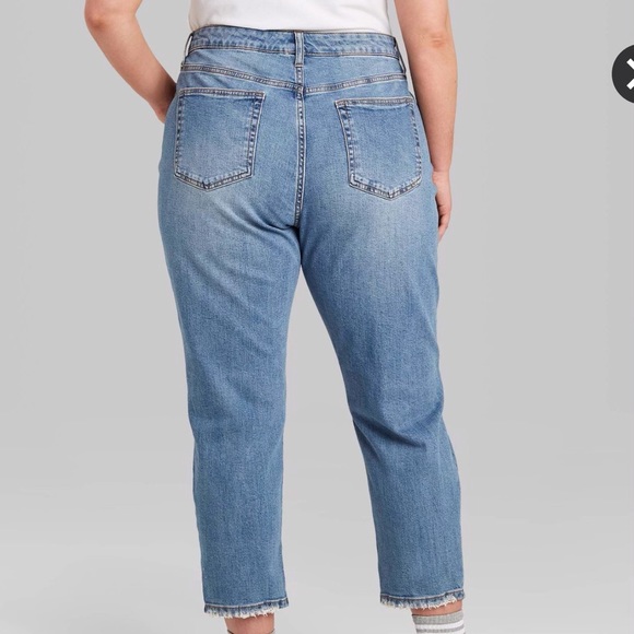 Wild Fable Destroyed Mom Jeans (NWT) - Picture 2 of 8